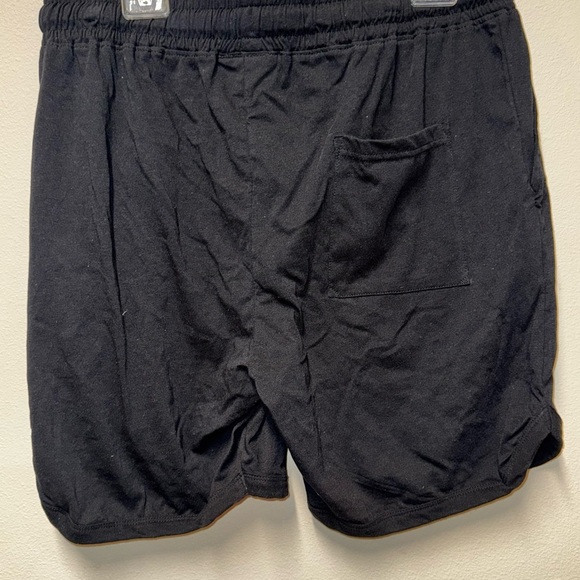 Bioworld Black Athletic Shorts with Colorful Peace Sign - Picture 4 of 9